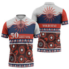 Roosters NAIDOC Week Personalised Zipper Polo Shirt Aboriginal Torres Strait Islanders Vibe