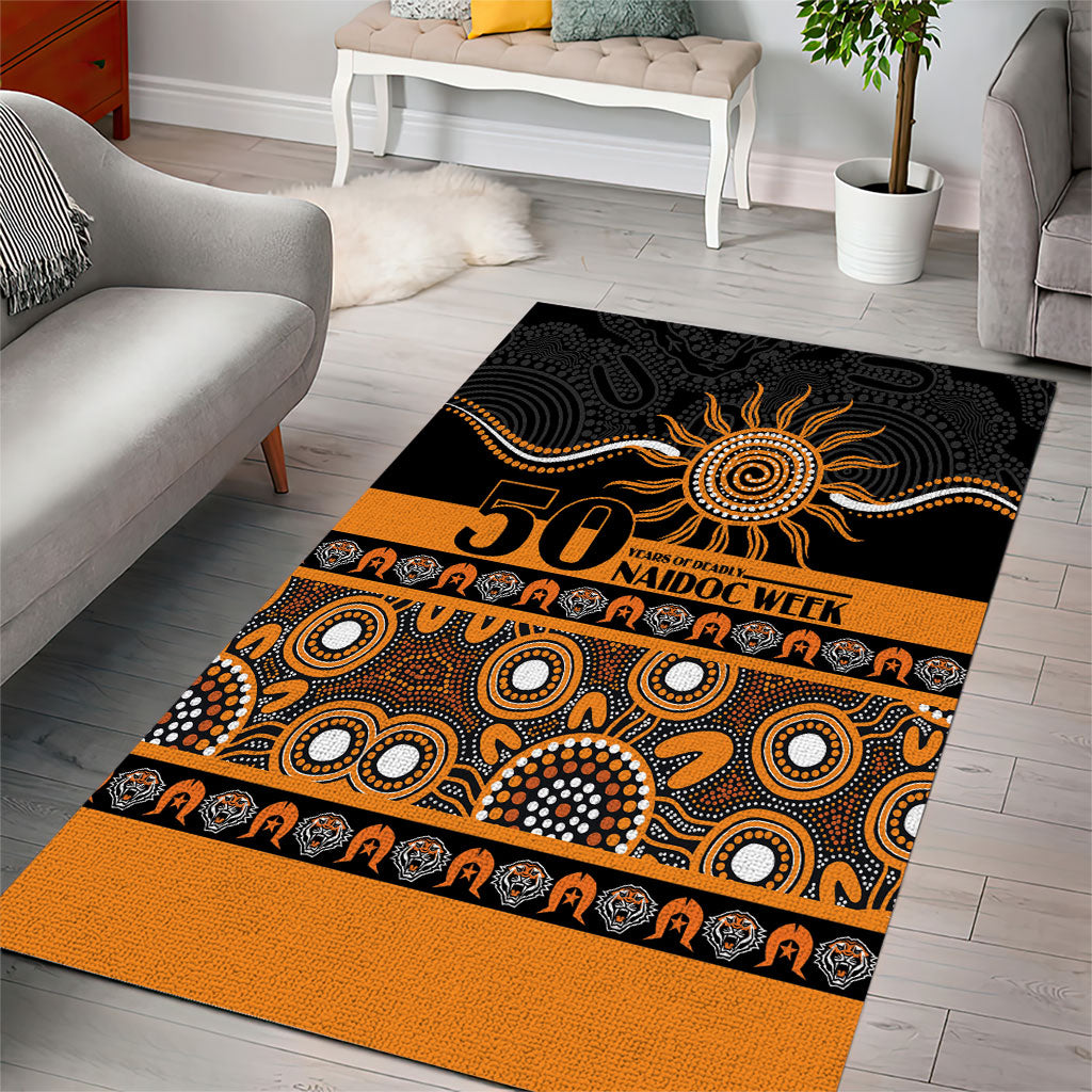 Tigers NAIDOC Week Area Rug Aboriginal Torres Strait Islanders Vibe