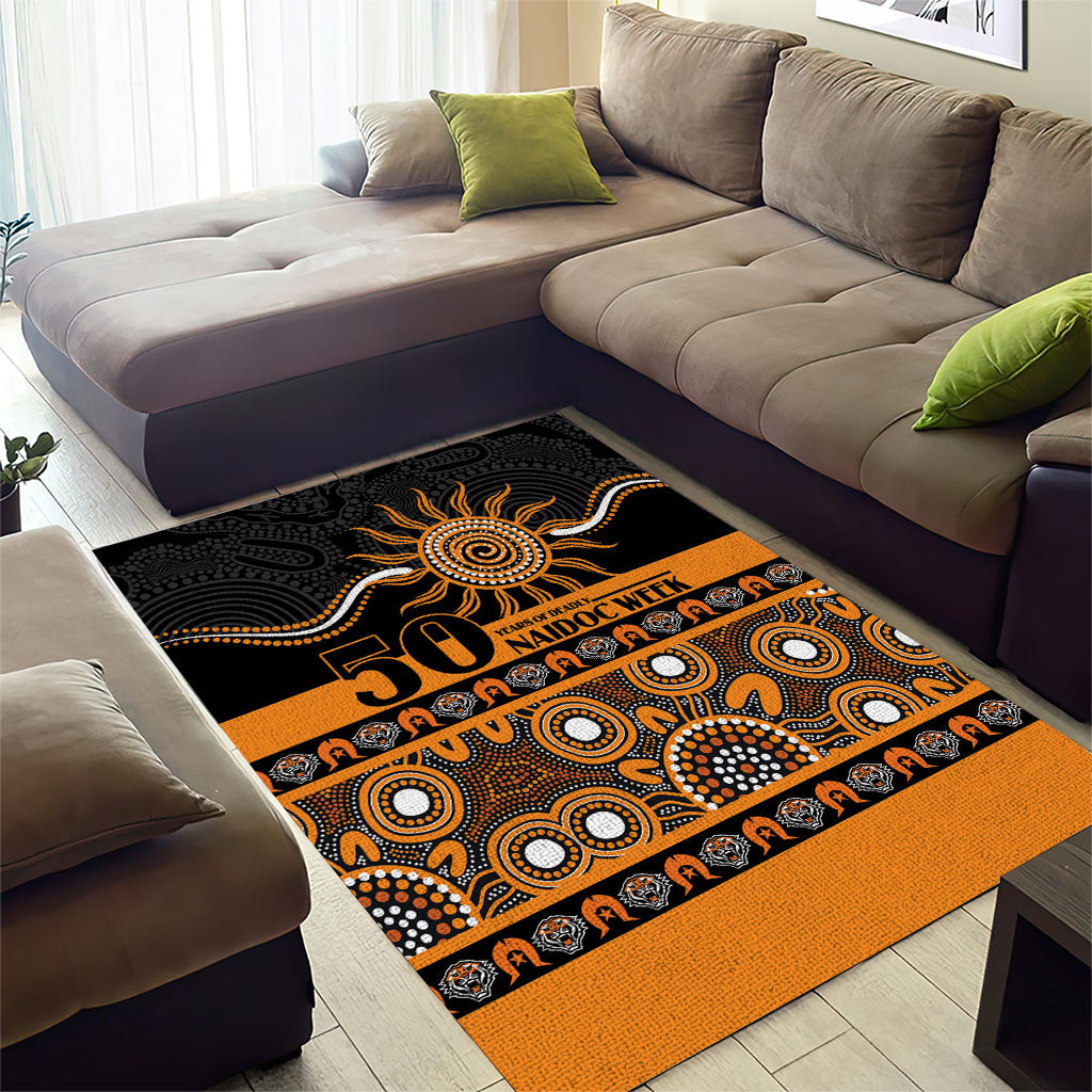 Tigers NAIDOC Week Area Rug Aboriginal Torres Strait Islanders Vibe