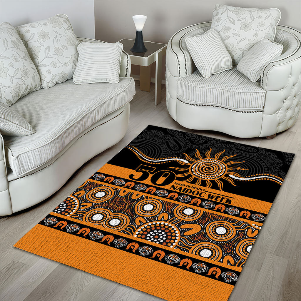 Tigers NAIDOC Week Area Rug Aboriginal Torres Strait Islanders Vibe