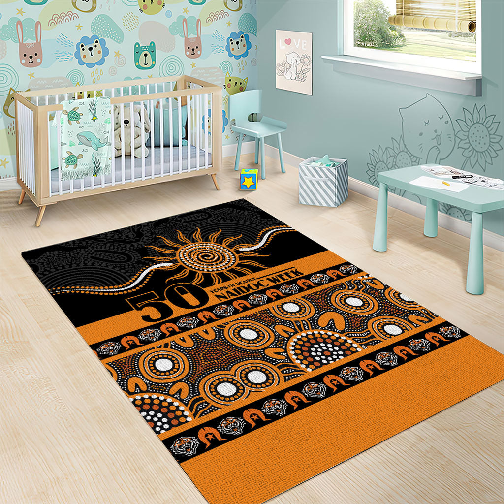 Tigers NAIDOC Week Area Rug Aboriginal Torres Strait Islanders Vibe