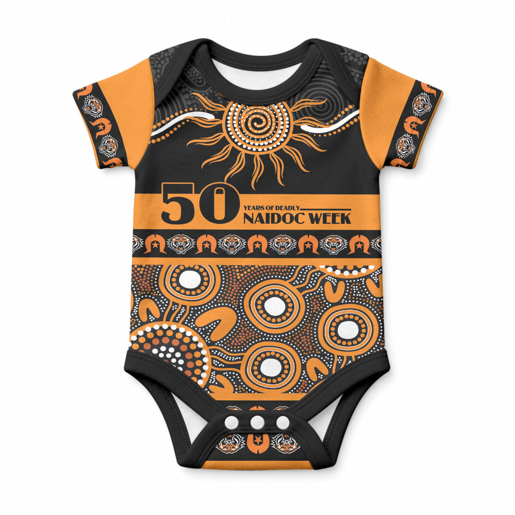 Tigers NAIDOC Week Personalised Baby Onesie Aboriginal Torres Strait Islanders Vibe