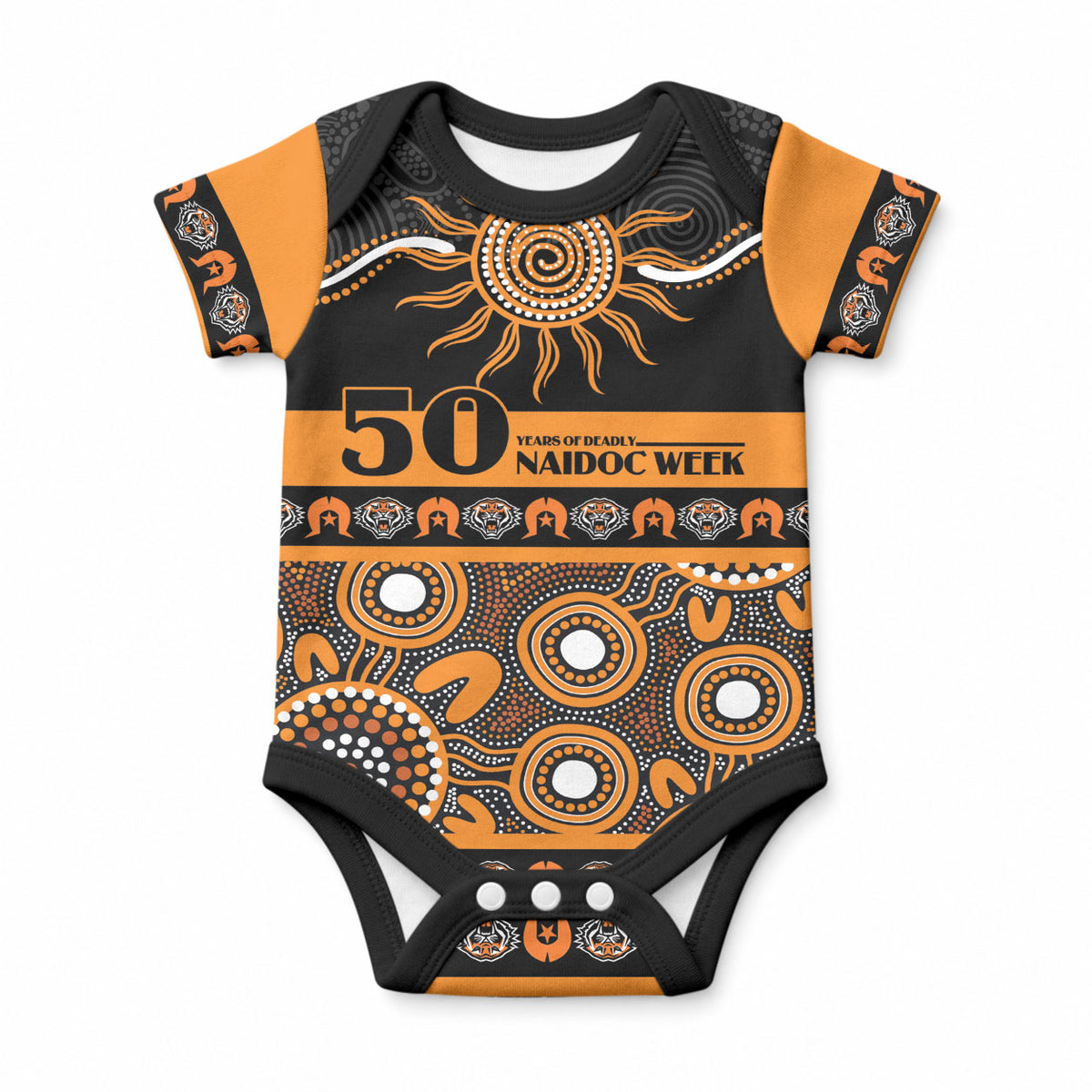 Tigers NAIDOC Week Personalised Baby Onesie Aboriginal Torres Strait Islanders Vibe