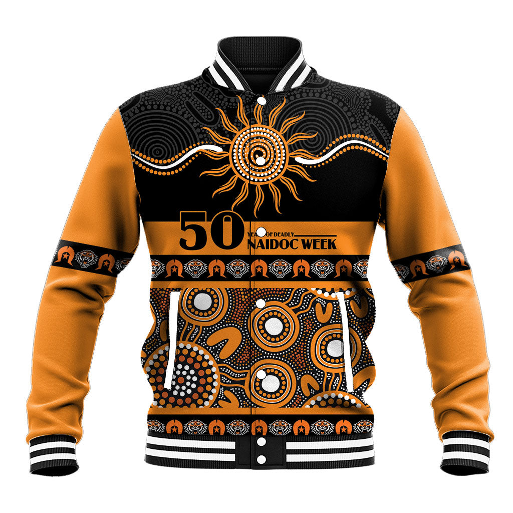 Tigers NAIDOC Week Personalised Baseball Jacket Aboriginal Torres Strait Islanders Vibe