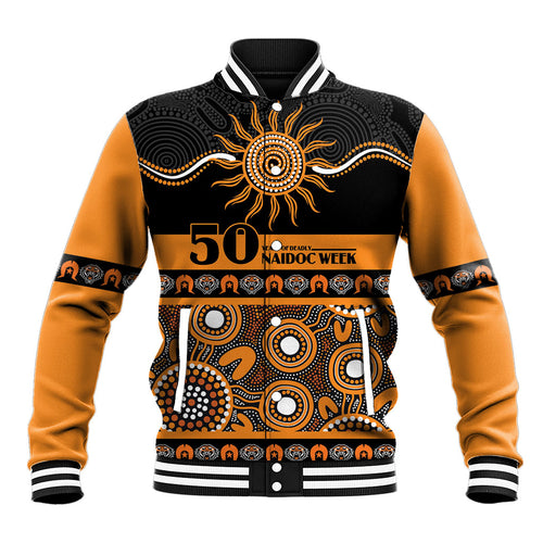 Tigers NAIDOC Week Personalised Baseball Jacket Aboriginal Torres Strait Islanders Vibe