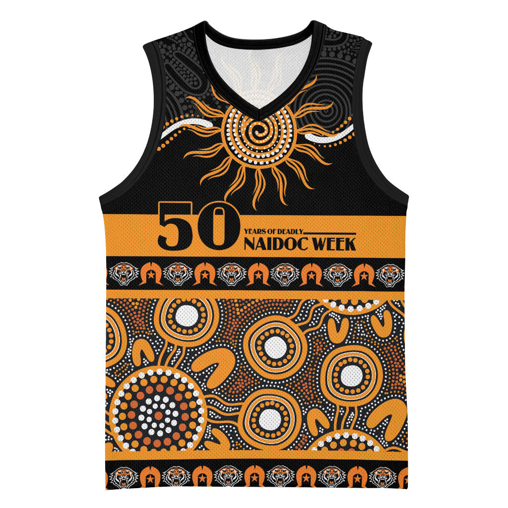 Tigers NAIDOC Week Personalised Basketball Jersey Aboriginal Torres Strait Islanders Vibe