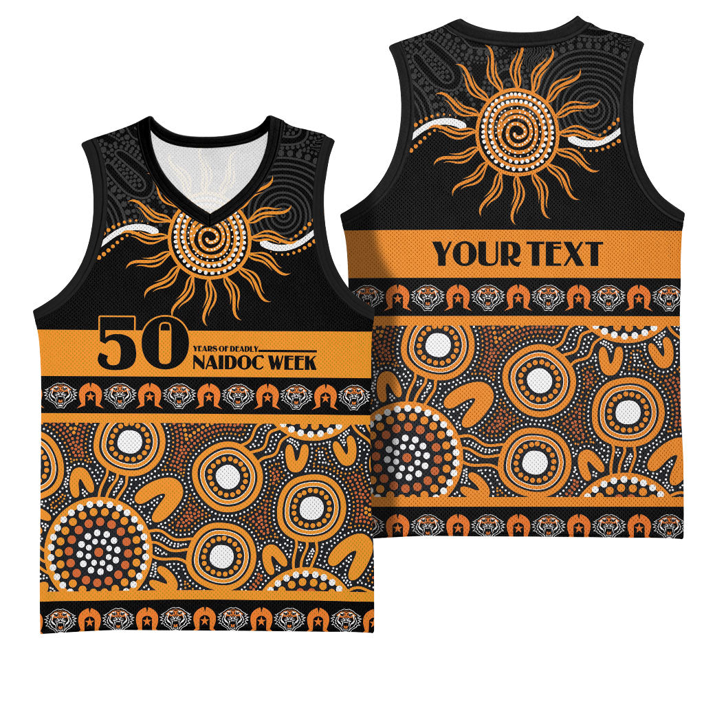 Tigers NAIDOC Week Personalised Basketball Jersey Aboriginal Torres Strait Islanders Vibe