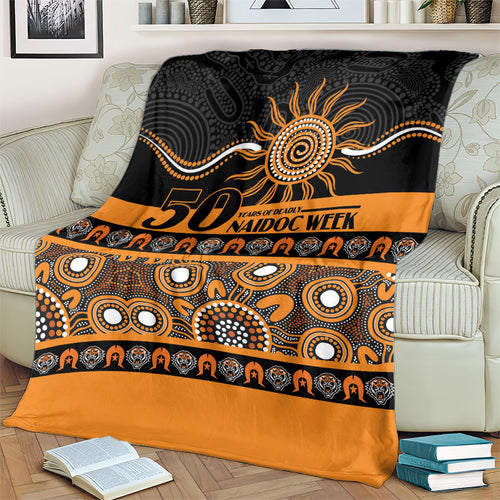 Tigers NAIDOC Week Blanket Aboriginal Torres Strait Islanders Vibe