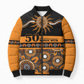 Tigers NAIDOC Week Personalised Bomber Puffer Jacket Aboriginal Torres Strait Islanders Vibe