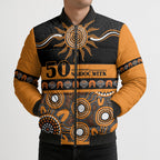Tigers NAIDOC Week Personalised Bomber Puffer Jacket Aboriginal Torres Strait Islanders Vibe
