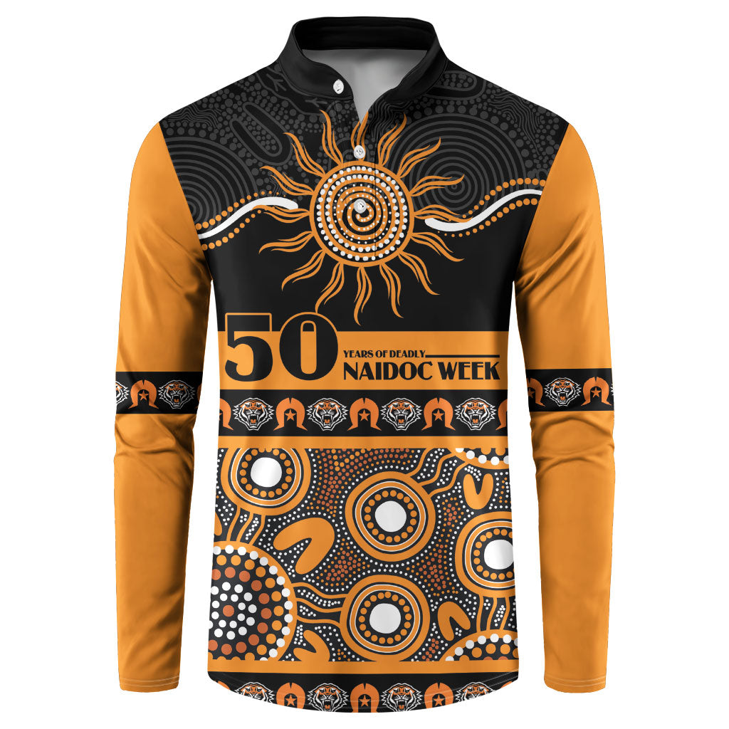 Tigers NAIDOC Week Personalised Button Sweatshirt Aboriginal Torres Strait Islanders Vibe