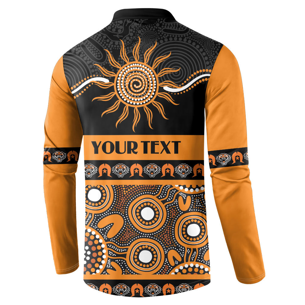Tigers NAIDOC Week Personalised Button Sweatshirt Aboriginal Torres Strait Islanders Vibe