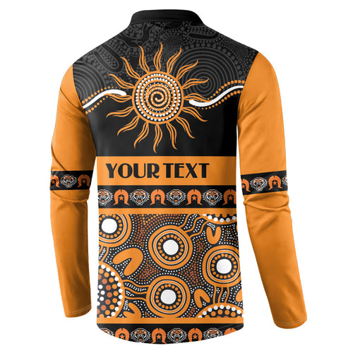 Tigers NAIDOC Week Personalised Button Sweatshirt Aboriginal Torres Strait Islanders Vibe