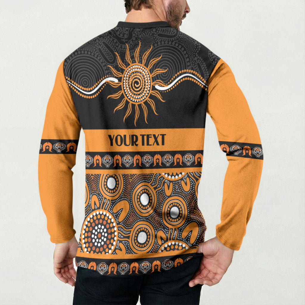 Tigers NAIDOC Week Personalised Button Sweatshirt Aboriginal Torres Strait Islanders Vibe