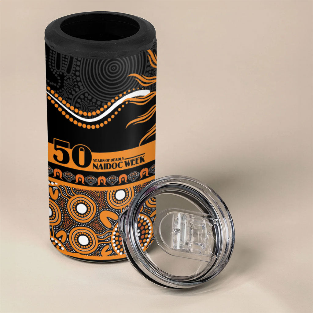 Tigers NAIDOC Week Personalised 4 in 1 Can Cooler Tumbler Aboriginal Torres Strait Islanders Vibe
