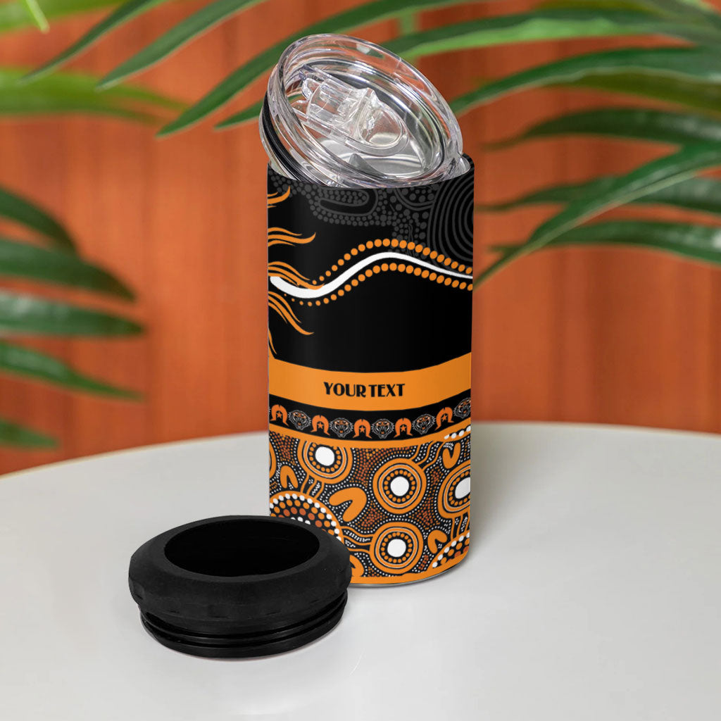 Tigers NAIDOC Week Personalised 4 in 1 Can Cooler Tumbler Aboriginal Torres Strait Islanders Vibe