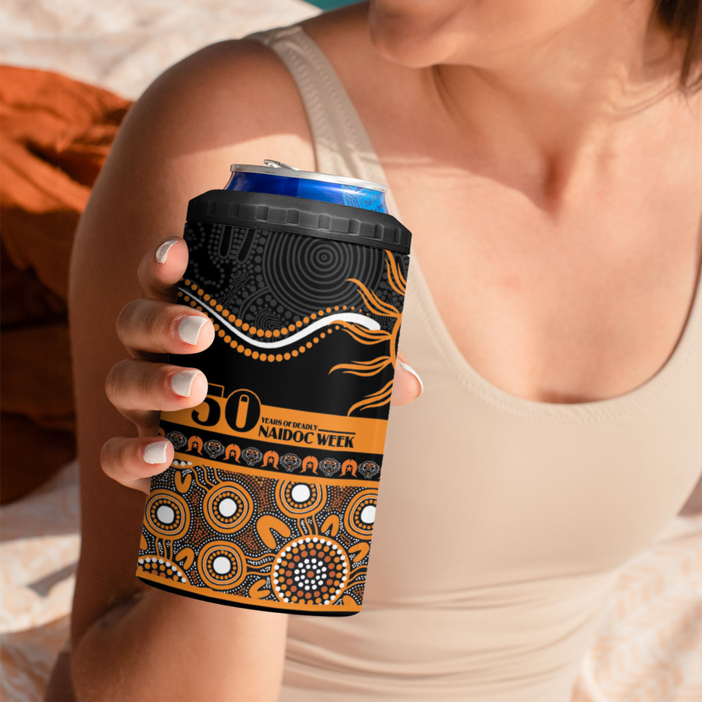 Tigers NAIDOC Week Personalised 4 in 1 Can Cooler Tumbler Aboriginal Torres Strait Islanders Vibe