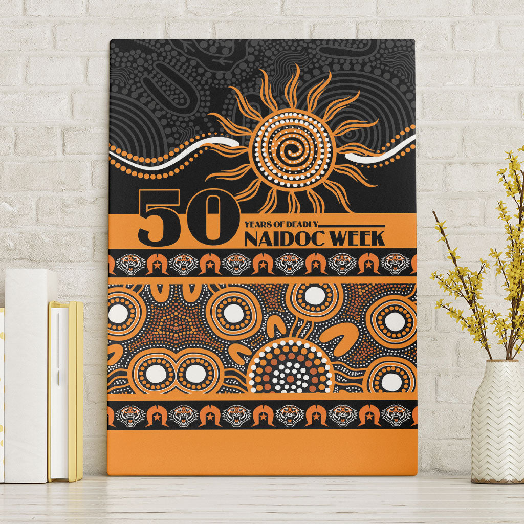 Tigers NAIDOC Week Canvas Wall Art Aboriginal Torres Strait Islanders Vibe