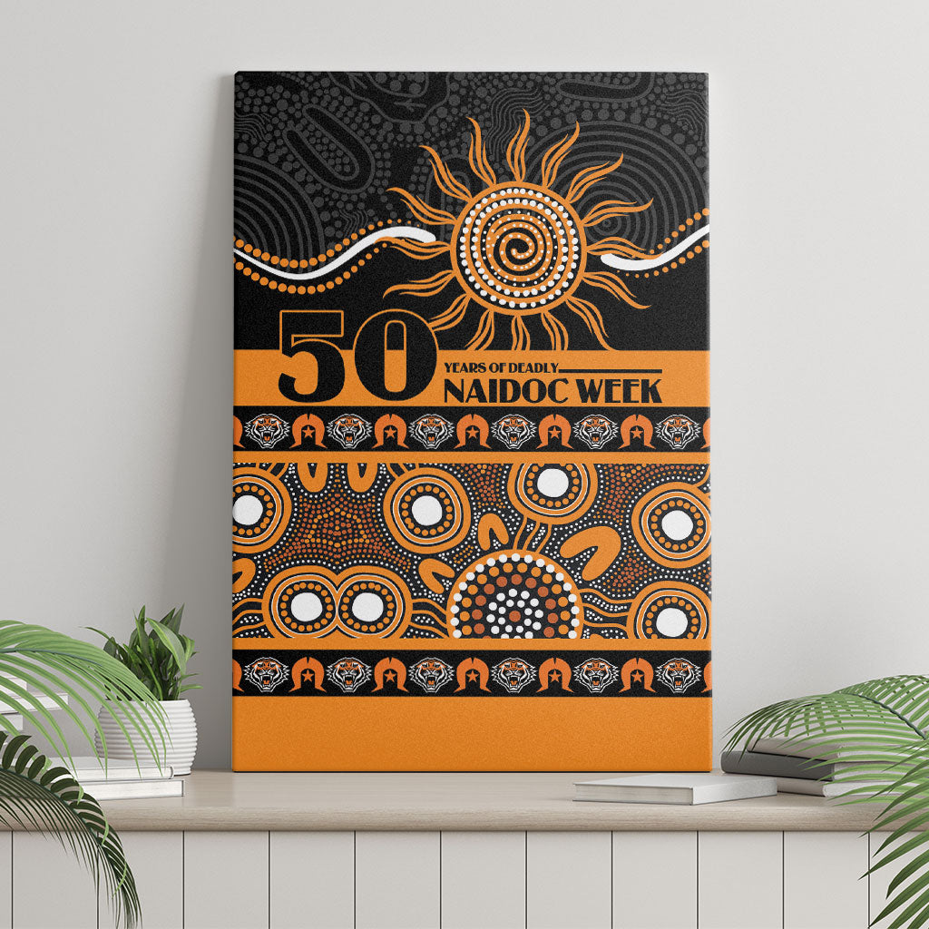 Tigers NAIDOC Week Canvas Wall Art Aboriginal Torres Strait Islanders Vibe
