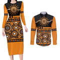 Tigers NAIDOC Week Personalised Couples Matching Long Sleeve Bodycon Dress and Long Sleeve Button Shirt Aboriginal Torres Strait Islanders Vibe