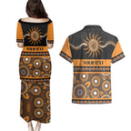 Tigers NAIDOC Week Personalised Couples Matching Puletasi and Hawaiian Shirt Aboriginal Torres Strait Islanders Vibe