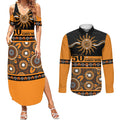 Tigers NAIDOC Week Personalised Couples Matching Summer Maxi Dress and Long Sleeve Button Shirt Aboriginal Torres Strait Islanders Vibe