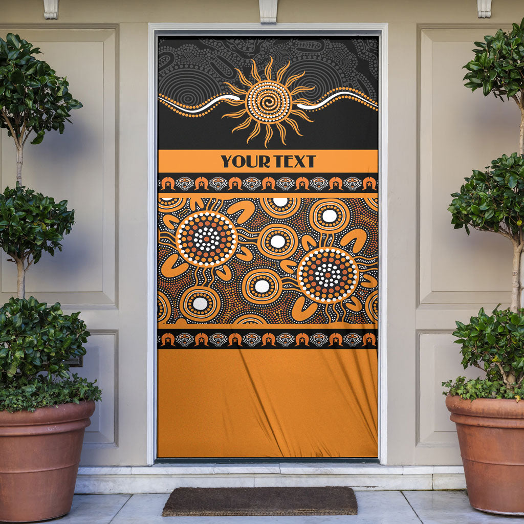 Tigers NAIDOC Week Personalised Door Cover Aboriginal Torres Strait Islanders Vibe