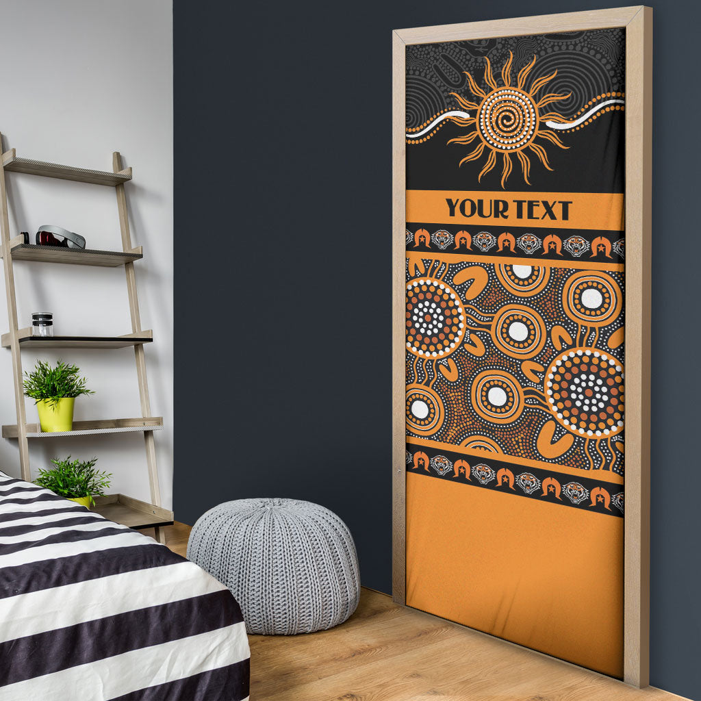 Tigers NAIDOC Week Personalised Door Cover Aboriginal Torres Strait Islanders Vibe