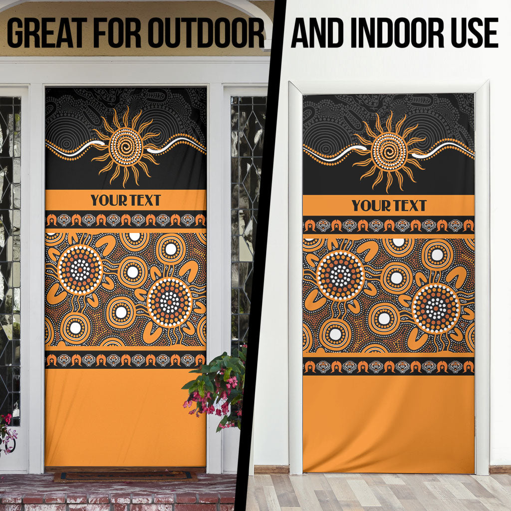Tigers NAIDOC Week Personalised Door Cover Aboriginal Torres Strait Islanders Vibe