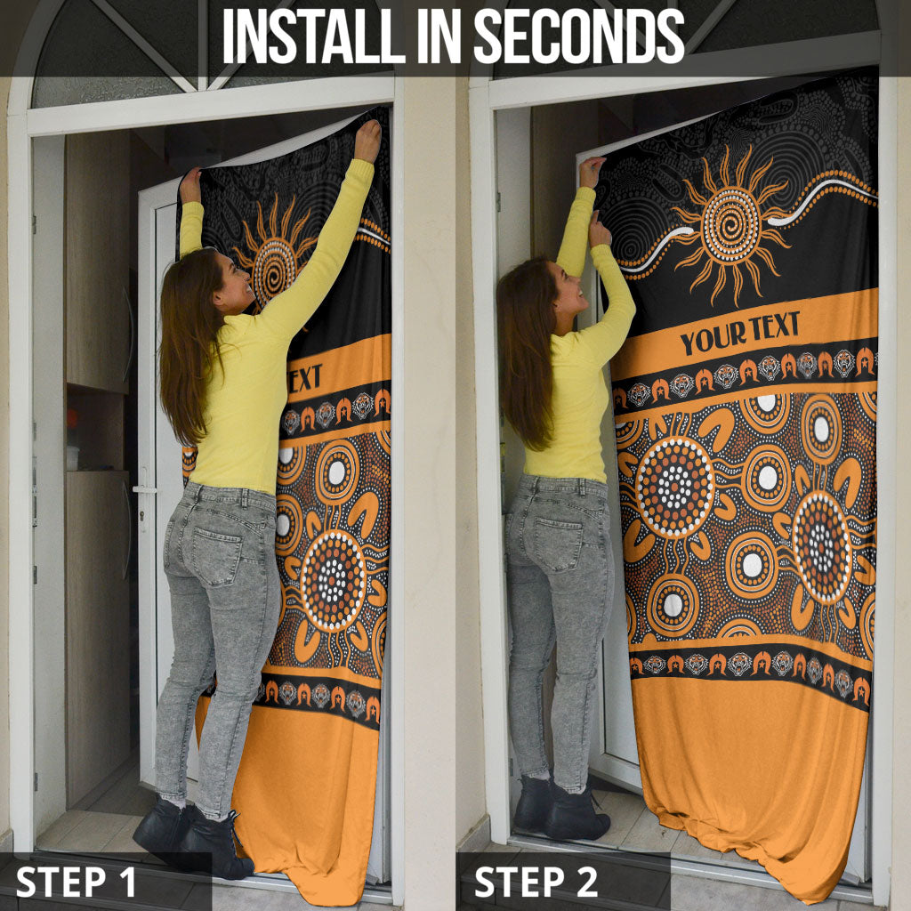 Tigers NAIDOC Week Personalised Door Cover Aboriginal Torres Strait Islanders Vibe