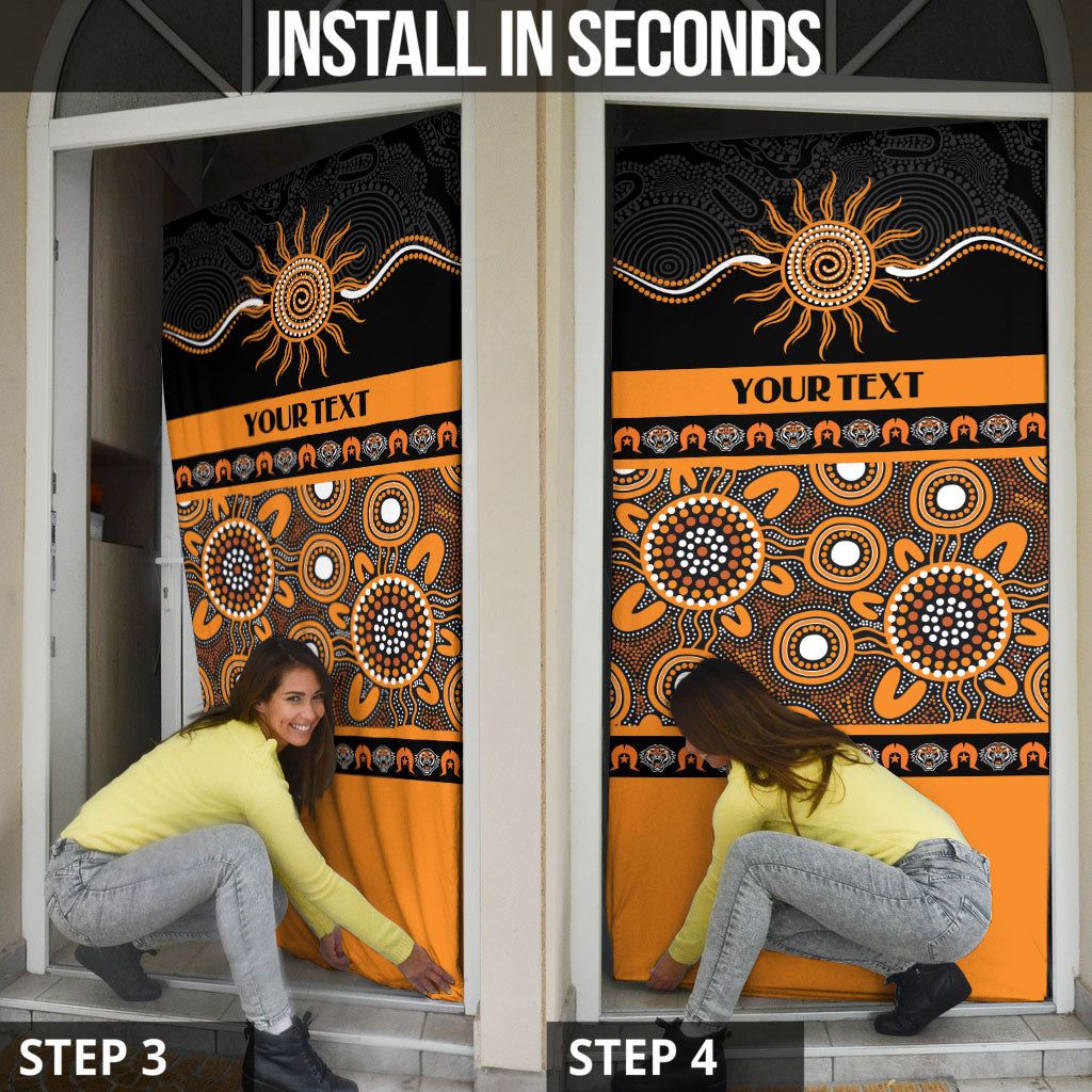 Tigers NAIDOC Week Personalised Door Cover Aboriginal Torres Strait Islanders Vibe