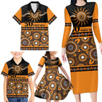 Tigers NAIDOC Week Personalised Family Matching Long Sleeve Bodycon Dress and Hawaiian Shirt Aboriginal Torres Strait Islanders Vibe