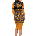 Tigers NAIDOC Week Personalised Family Matching Long Sleeve Bodycon Dress and Hawaiian Shirt Aboriginal Torres Strait Islanders Vibe