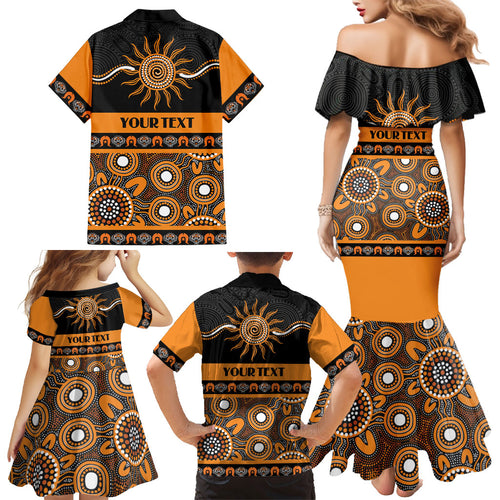 Tigers NAIDOC Week Personalised Family Matching Mermaid Dress and Hawaiian Shirt Aboriginal Torres Strait Islanders Vibe