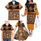 Tigers NAIDOC Week Personalised Family Matching Off The Shoulder Long Sleeve Dress and Hawaiian Shirt Aboriginal Torres Strait Islanders Vibe