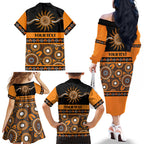 Tigers NAIDOC Week Personalised Family Matching Off The Shoulder Long Sleeve Dress and Hawaiian Shirt Aboriginal Torres Strait Islanders Vibe