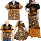 Tigers NAIDOC Week Personalised Family Matching Off Shoulder Maxi Dress and Hawaiian Shirt Aboriginal Torres Strait Islanders Vibe