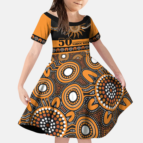 Tigers NAIDOC Week Personalised Family Matching Off Shoulder Maxi Dress and Hawaiian Shirt Aboriginal Torres Strait Islanders Vibe