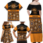 Tigers NAIDOC Week Personalised Family Matching Off Shoulder Maxi Dress and Hawaiian Shirt Aboriginal Torres Strait Islanders Vibe