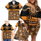 Tigers NAIDOC Week Personalised Family Matching Off Shoulder Short Dress and Hawaiian Shirt Aboriginal Torres Strait Islanders Vibe