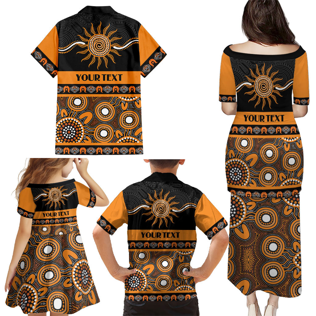 Tigers NAIDOC Week Personalised Family Matching Puletasi and Hawaiian Shirt Aboriginal Torres Strait Islanders Vibe