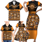 Tigers NAIDOC Week Personalised Family Matching Short Sleeve Bodycon Dress and Hawaiian Shirt Aboriginal Torres Strait Islanders Vibe