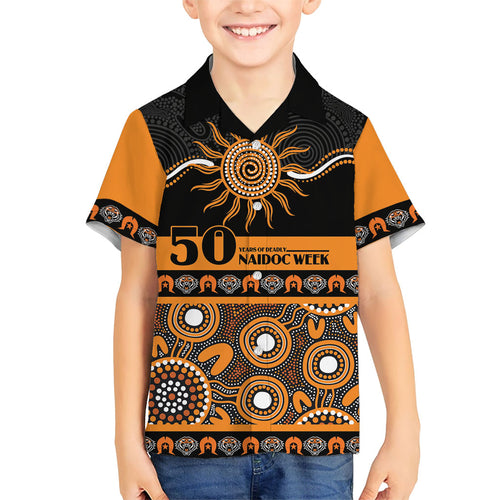 Tigers NAIDOC Week Personalised Family Matching Summer Maxi Dress and Hawaiian Shirt Aboriginal Torres Strait Islanders Vibe