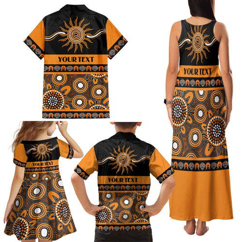 Tigers NAIDOC Week Personalised Family Matching Tank Maxi Dress and Hawaiian Shirt Aboriginal Torres Strait Islanders Vibe