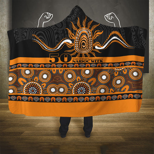 Tigers NAIDOC Week Hooded Blanket Aboriginal Torres Strait Islanders Vibe