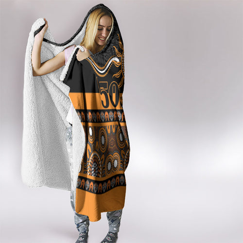 Tigers NAIDOC Week Hooded Blanket Aboriginal Torres Strait Islanders Vibe