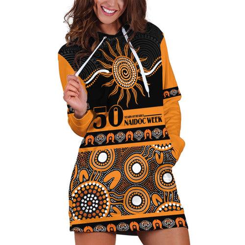 Tigers NAIDOC Week Personalised Hoodie Dress Aboriginal Torres Strait Islanders Vibe
