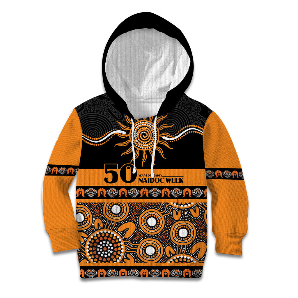 Tigers NAIDOC Week Personalised Kid Hoodie Aboriginal Torres Strait Islanders Vibe