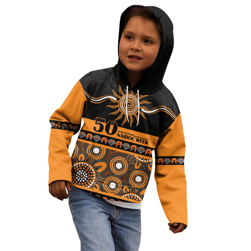 Tigers NAIDOC Week Personalised Kid Hoodie Aboriginal Torres Strait Islanders Vibe