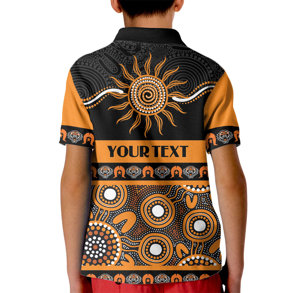 Tigers NAIDOC Week Personalised Kid Polo Shirt Aboriginal Torres Strait Islanders Vibe